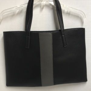 Vince Camuto VC-To-Luck Black/Gray Leather Bag